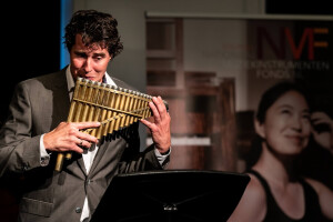 Matthijs Koene presenteerde de nieuwe panfluit.