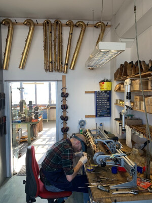 In het atelier in München wordt alles zelf gemaakt.