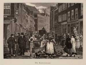 Kalverstraat, 2e helft 19e eeuw. Foto Stadsarchief Amsterdam